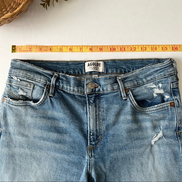 SOLD | AGOLDE | Sophie Cropped High Rise Denim Jeans - Picture 9 of 11